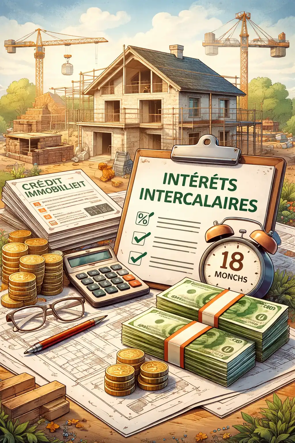 Intérêts intercalaires construction