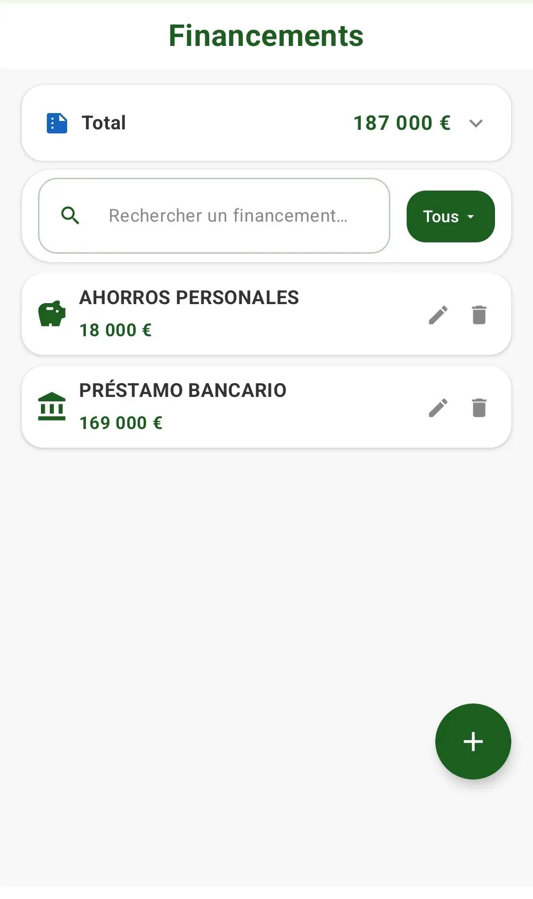 Financiación de obra o reforma
