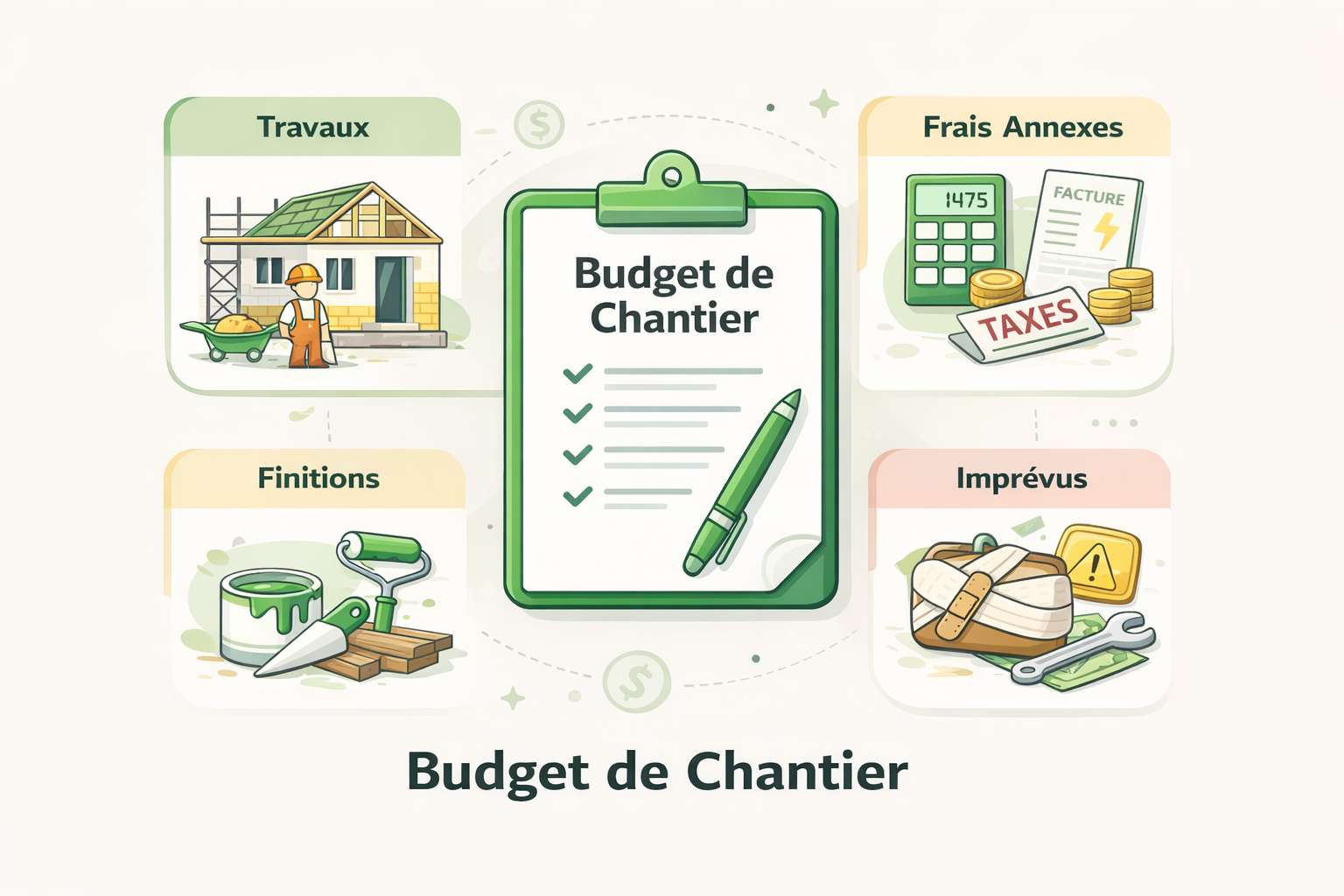 Budget de chantier : postes de dépenses et suivi