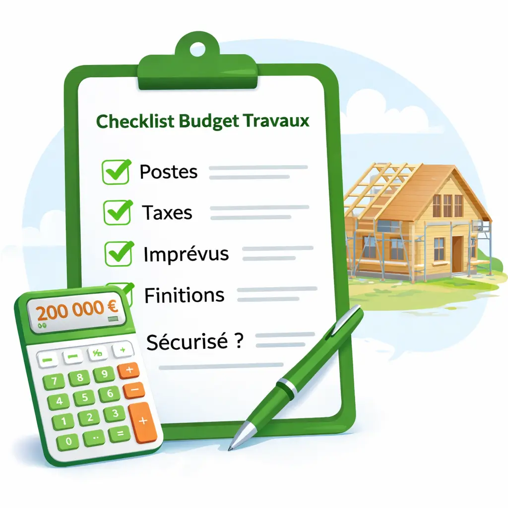 Checklist budget travaux