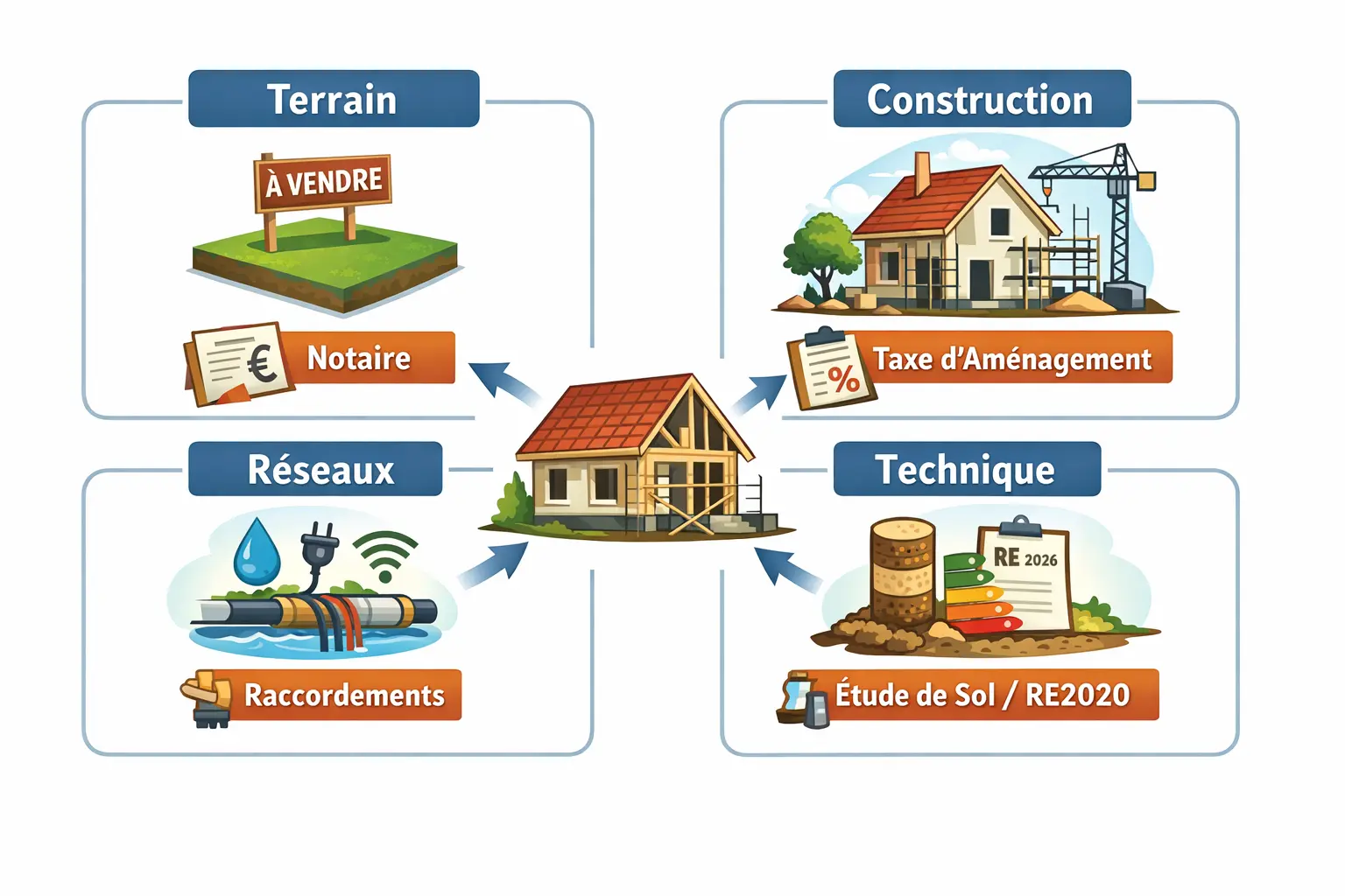 Frais annexes construction maison